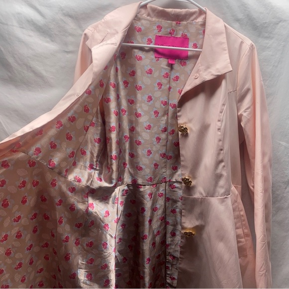 RARE Betsey Johnson Flared Skirted Trench Coat Y2K VTG Size L - Picture 10 of 14